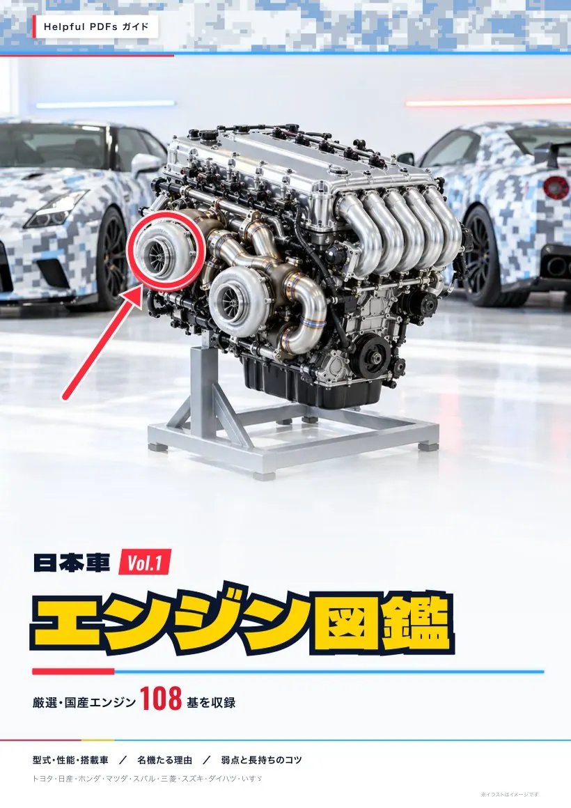 日本車エンジン図鑑 Vol.1 表紙